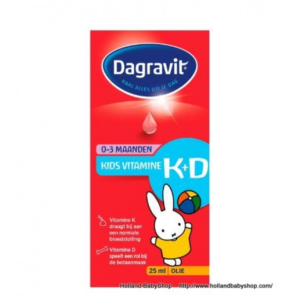 Madison vasthouden Ondraaglijk Dagravit Kids Vitamin K + D Drops 25ml